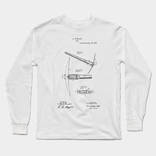 Pick Tool Vintage Patent Hand Drawing Long Sleeve T-Shirt